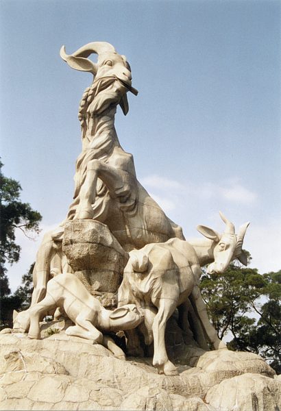 Statue der fünf Ziegen