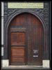 Portal eines der historischen Fachwerkhäuser am Braunschweiger Burgplatz