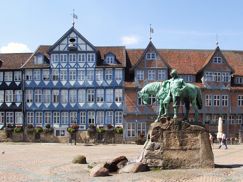 Reiterstandbild am Stadtmarkt in Wolfenbüttel