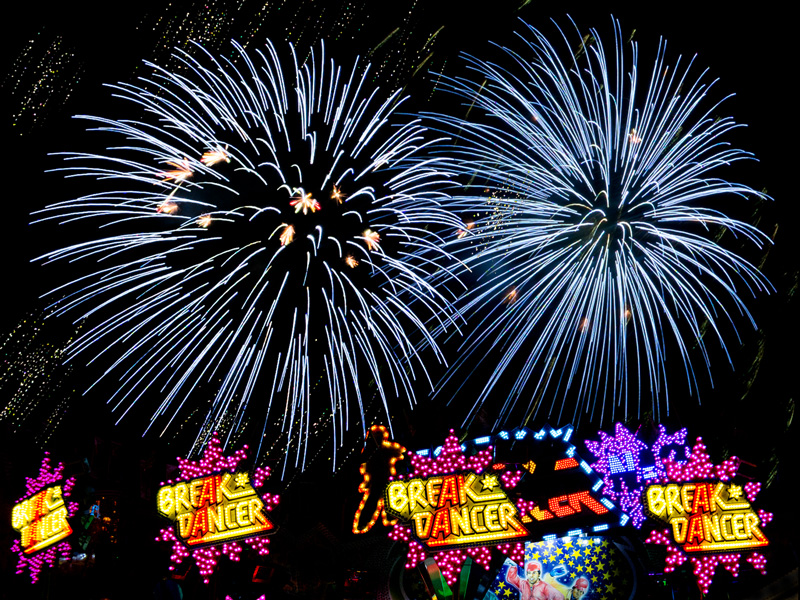 Schützenfest mit Feuerwerk in Goslar
