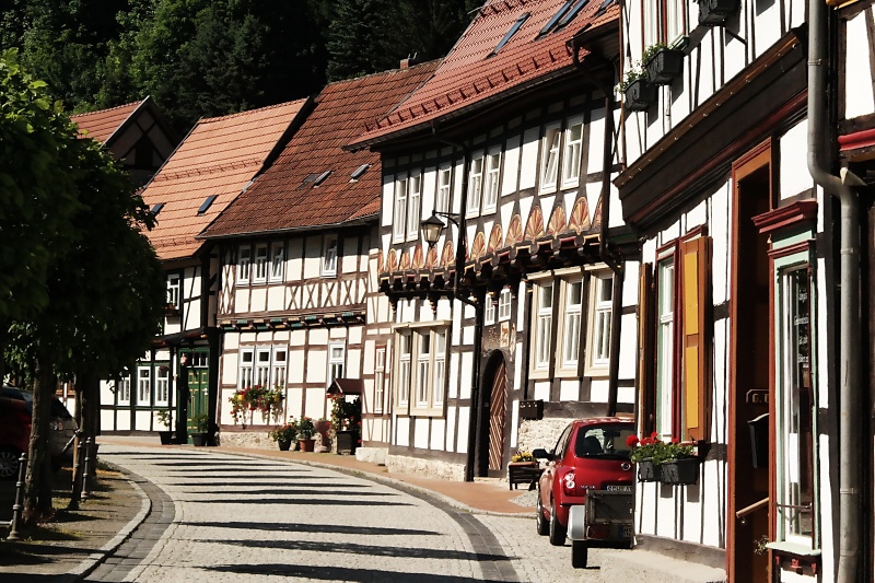 Historische Altstadt und Schloss von Stolberg im Harz
